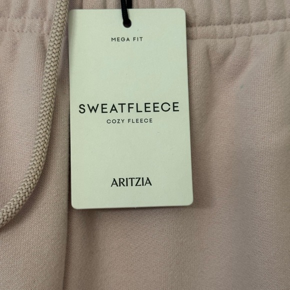 Aritzia Blush Sweatfleece Cargo Sweatpants Color Bow Pink Rose. Size Sm - Picture 2 of 4